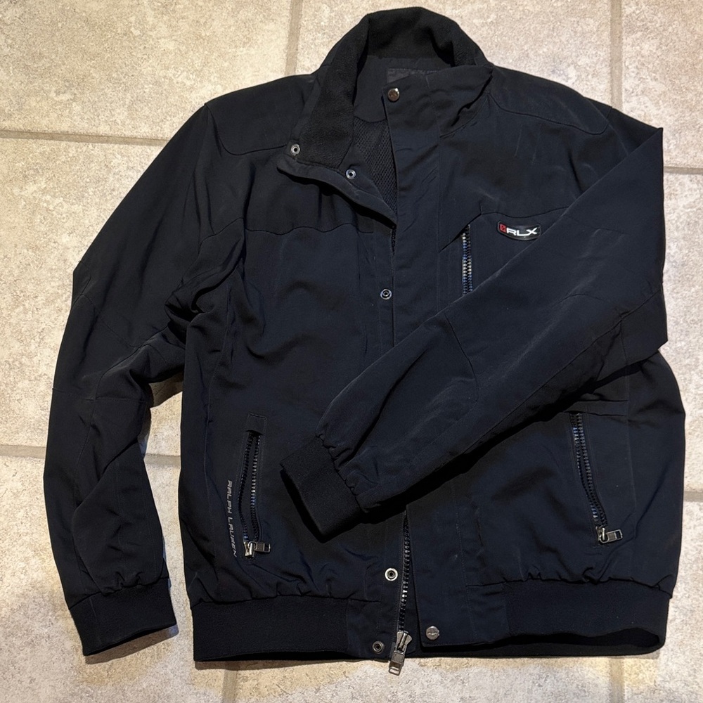 Ralph Lauren Black Windbreaker Jacket